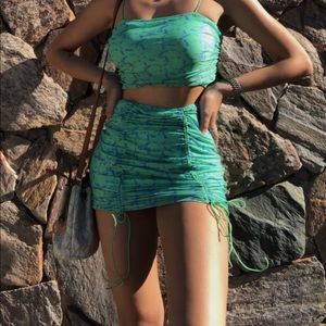 • Sexy two piece tie-dye set